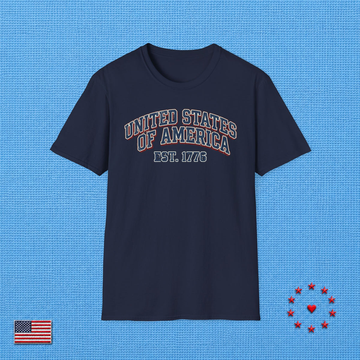 UNITED STATES OF AMERICA 1776 D T‑Shirt