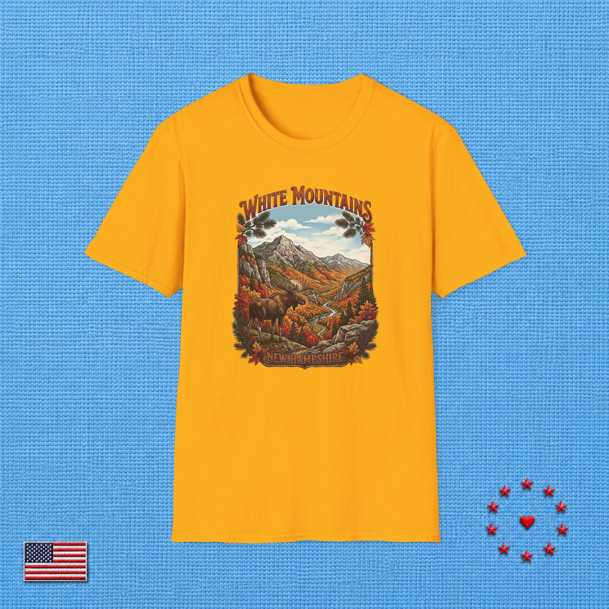 WHITE MOUNTAINS NEW HAMPSHIRE T‑Shirt