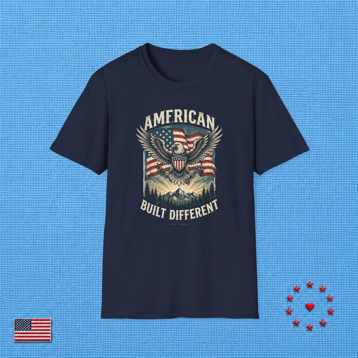 AMERICAN BUILT DIFFERENT T‑Shirt