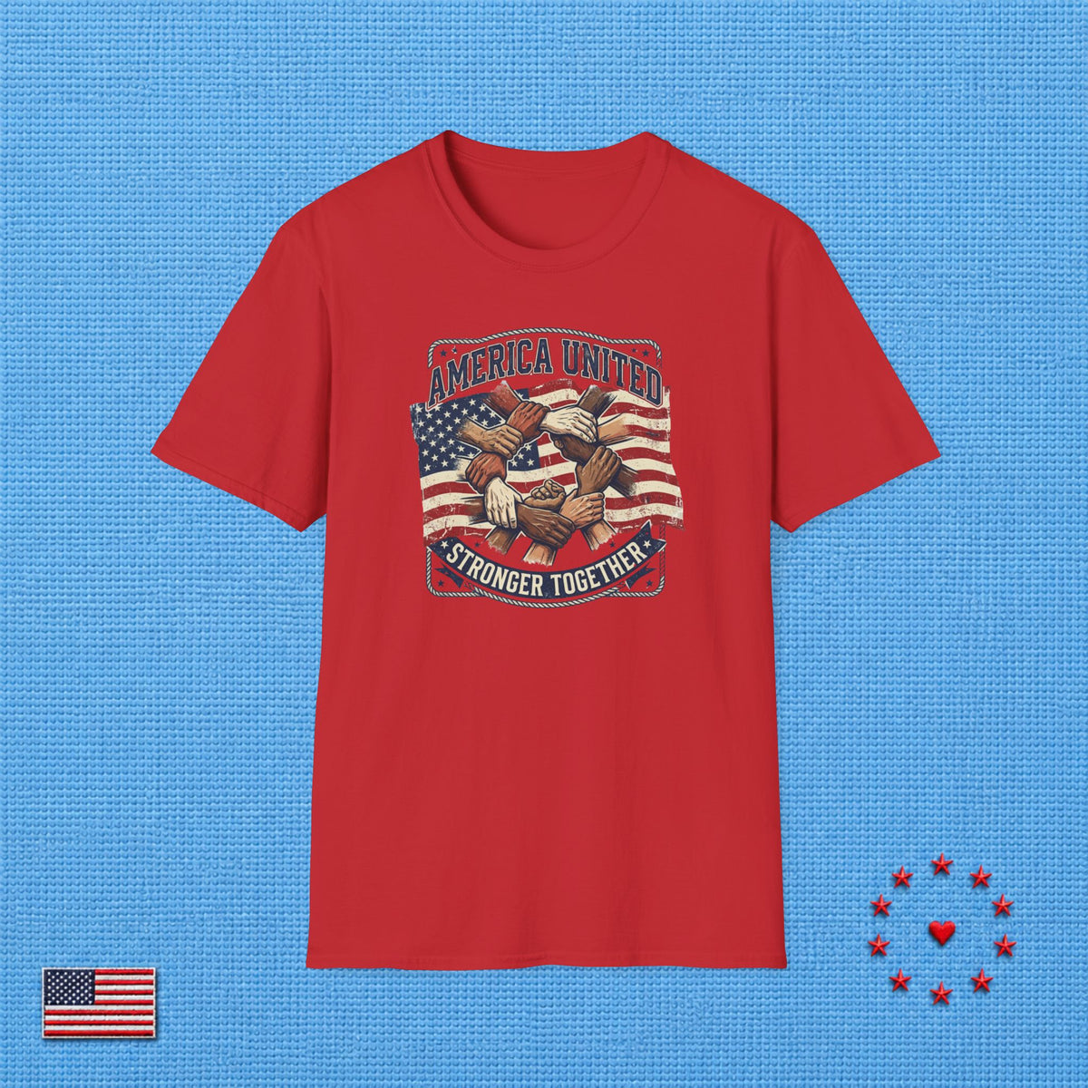AMERICA UNITED STRONGER TOGETHER T‑Shirt