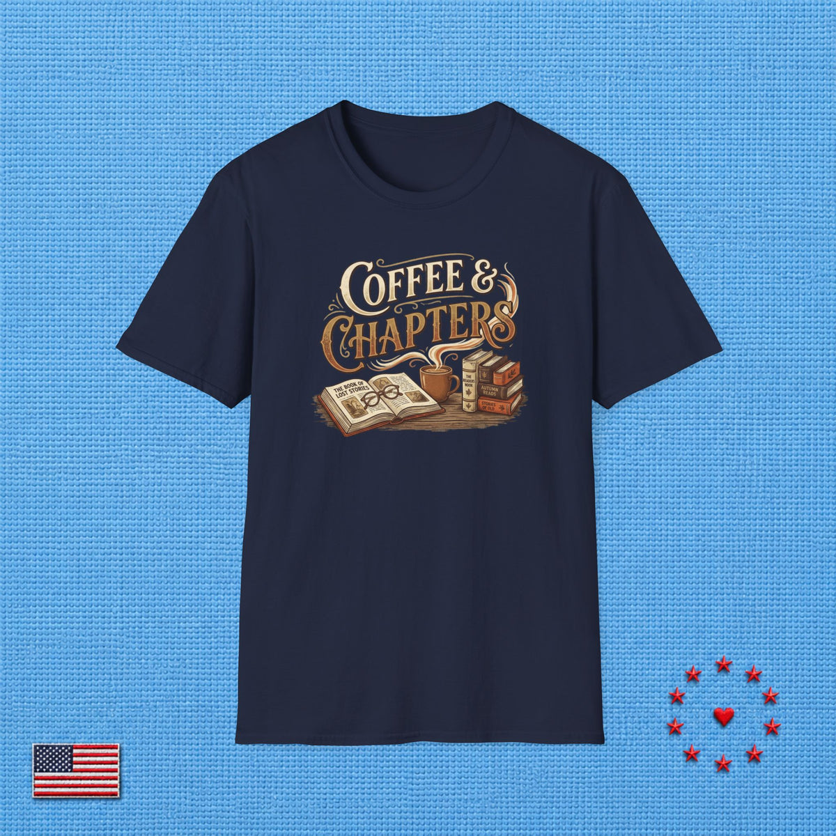 COFFEE & CHAPTERS Z T‑Shirt