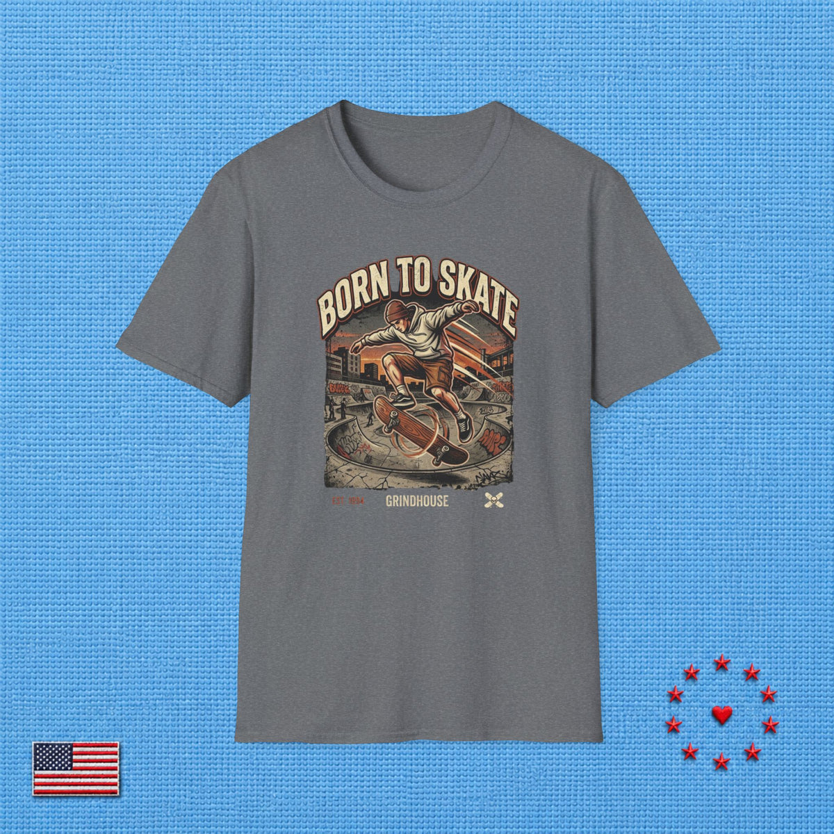 BORN TO SKATE T‑Shirt