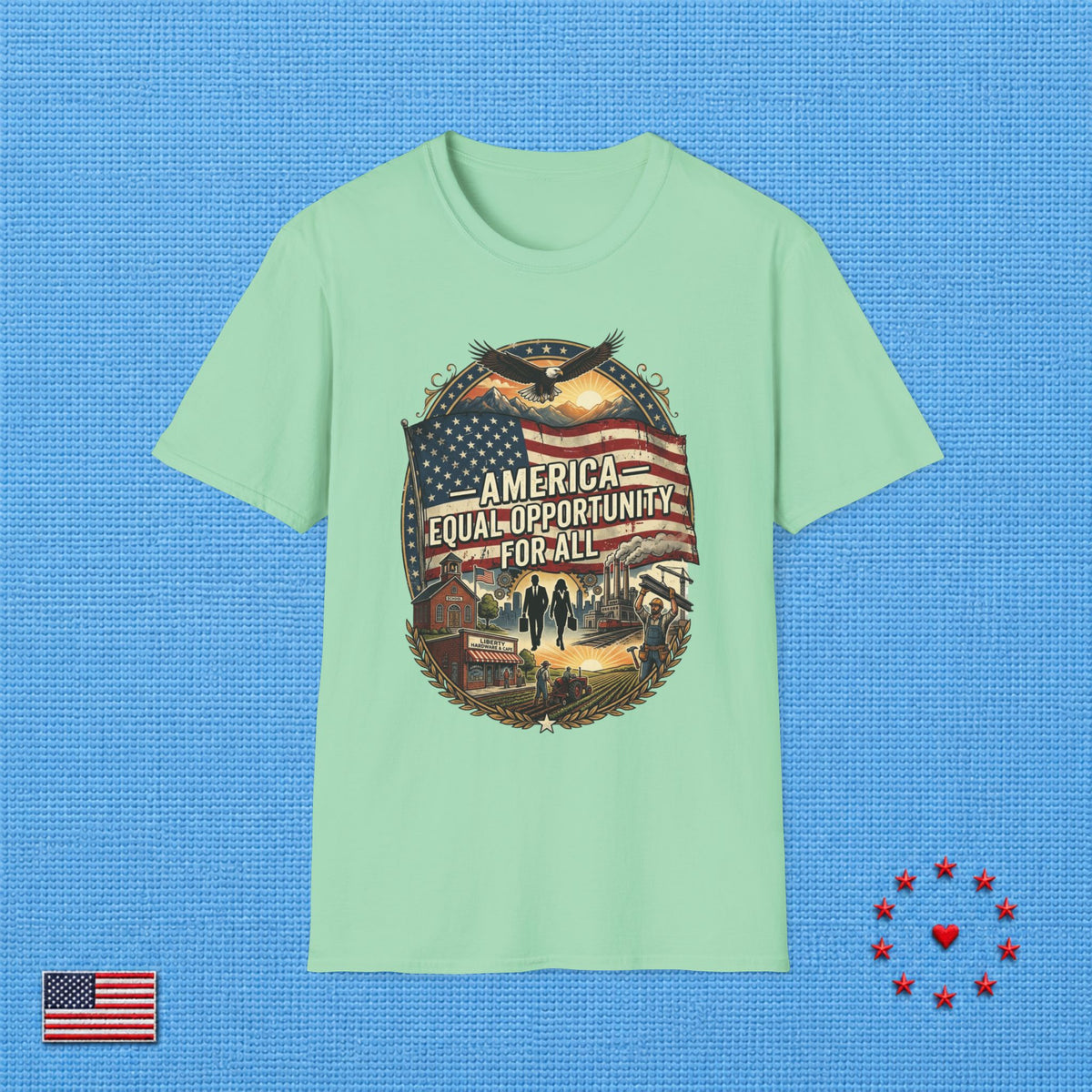 AMERICA EQUAL OPPORTUNITY FOR ALL T‑Shirt