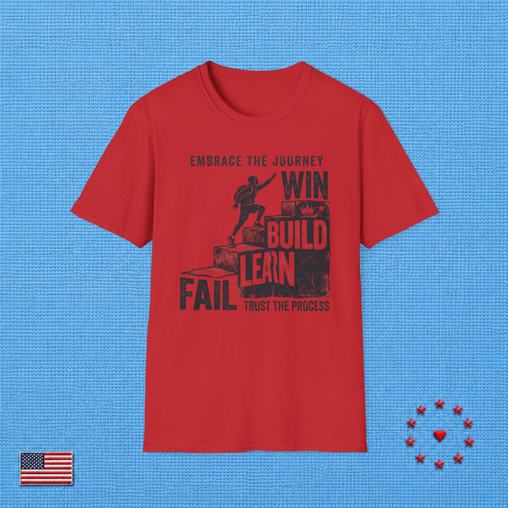 FAIL LEARN BUILD WIN T‑Shirt