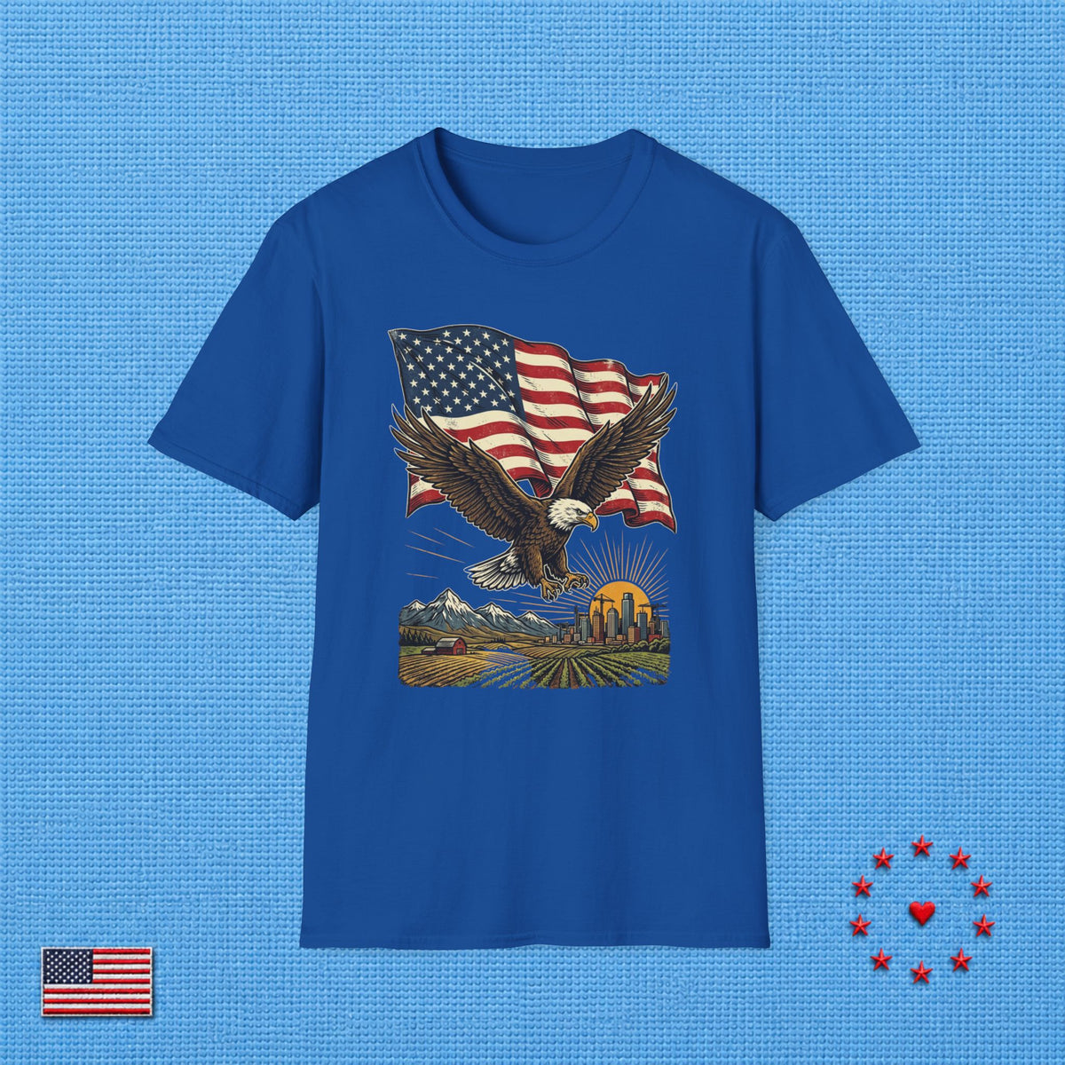 AMERICAN DREAM EAGLE FLAG T‑Shirt