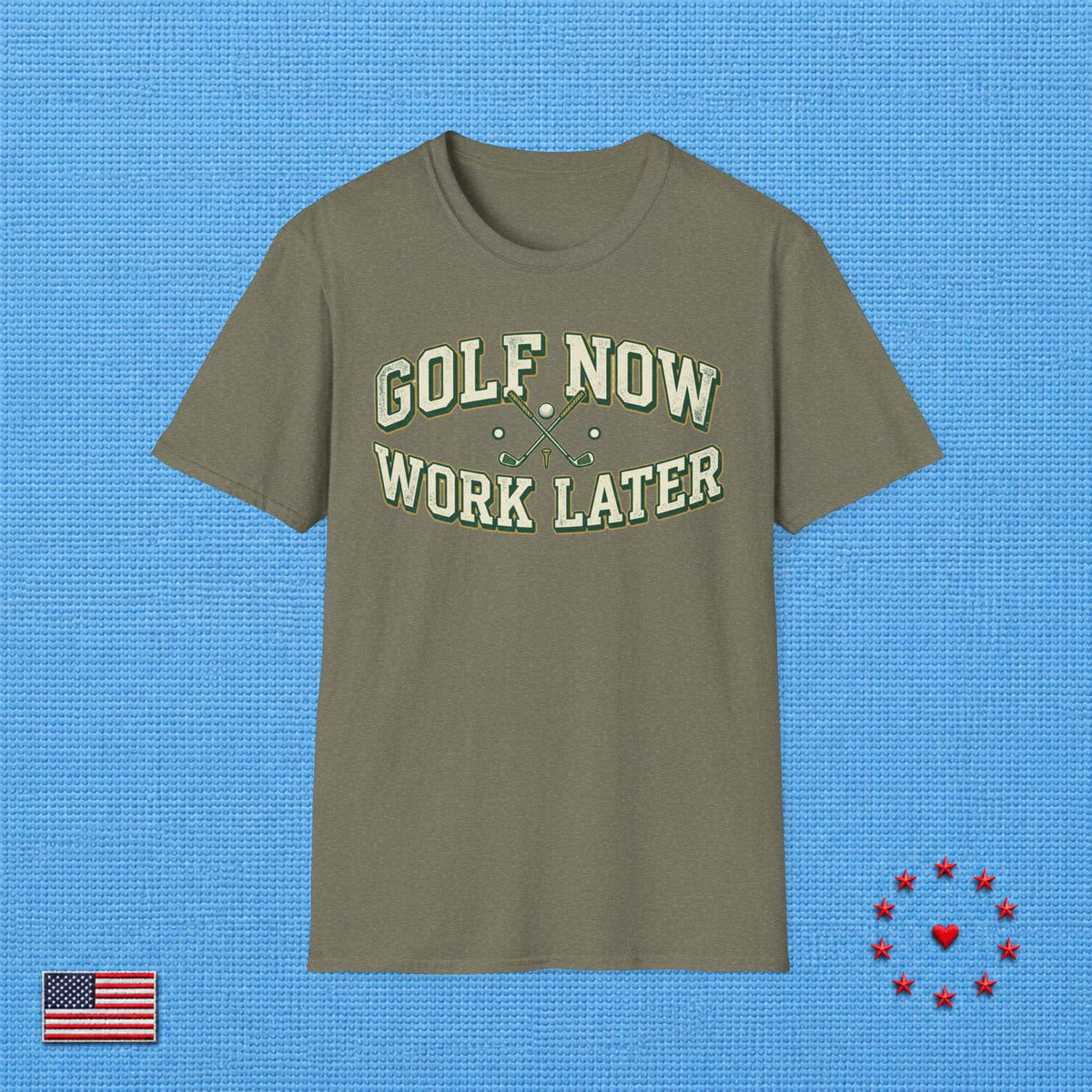 GOLF NOW WORK LATER T‑Shirt