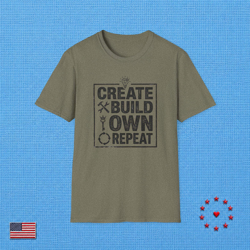 CREATE BUILD OWN REPEAT T‑Shirt