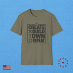 CREATE BUILD OWN REPEAT T‑Shirt