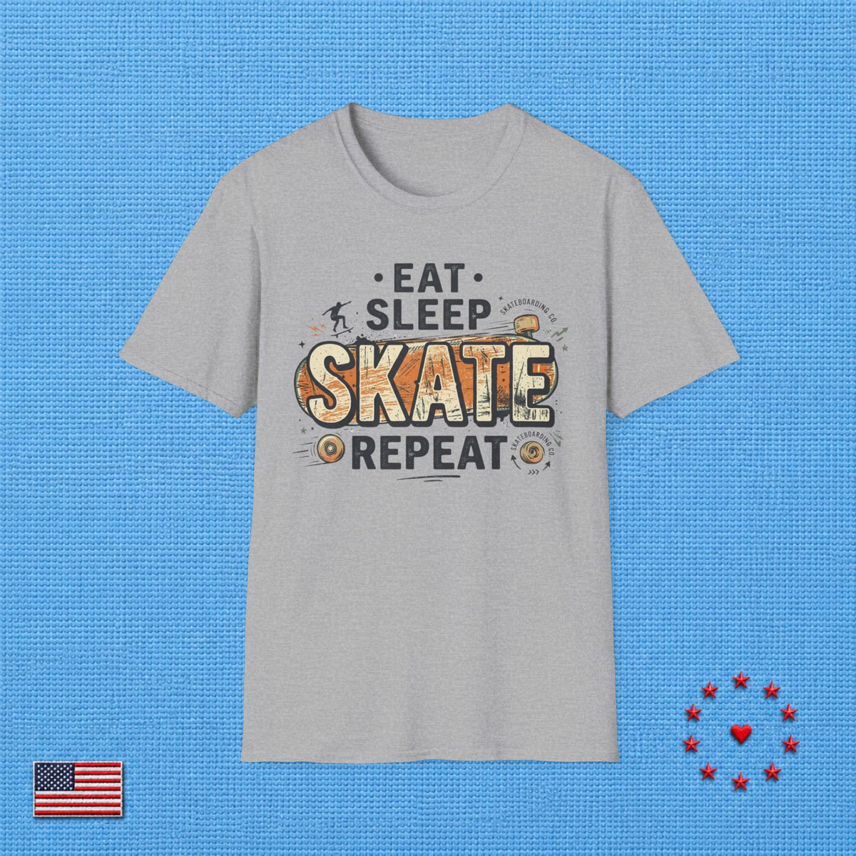 SKATE & REPEAT T‑Shirt