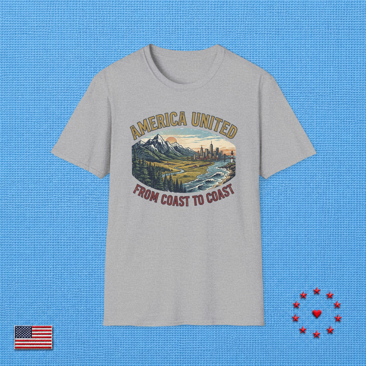 FROM SHINING TO SEA AMERICA T‑Shirt