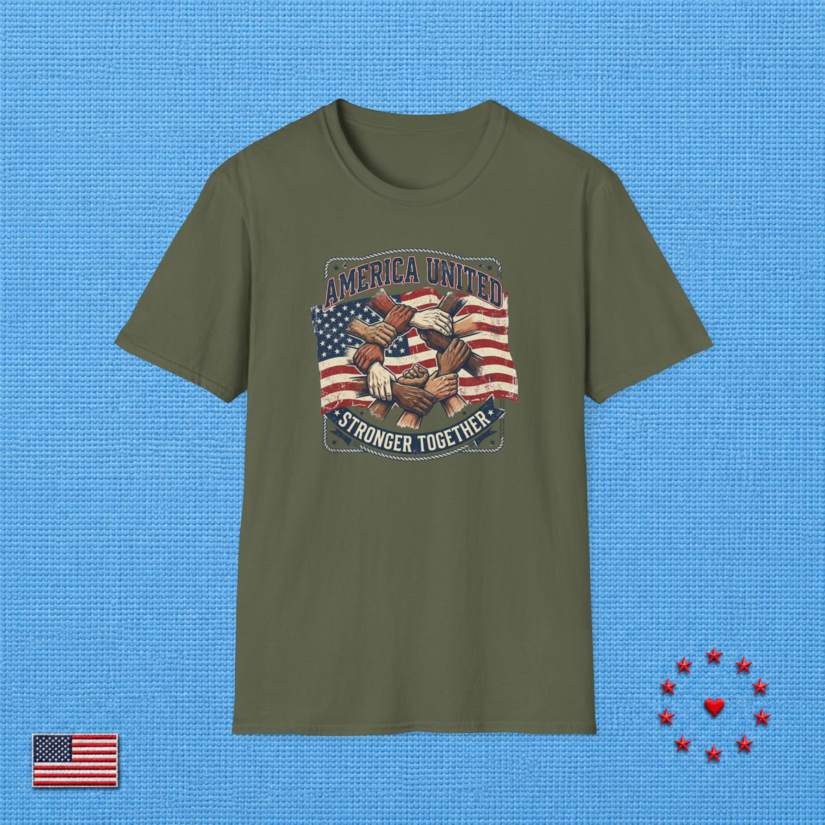 AMERICA UNITED STRONGER TOGETHER T‑Shirt
