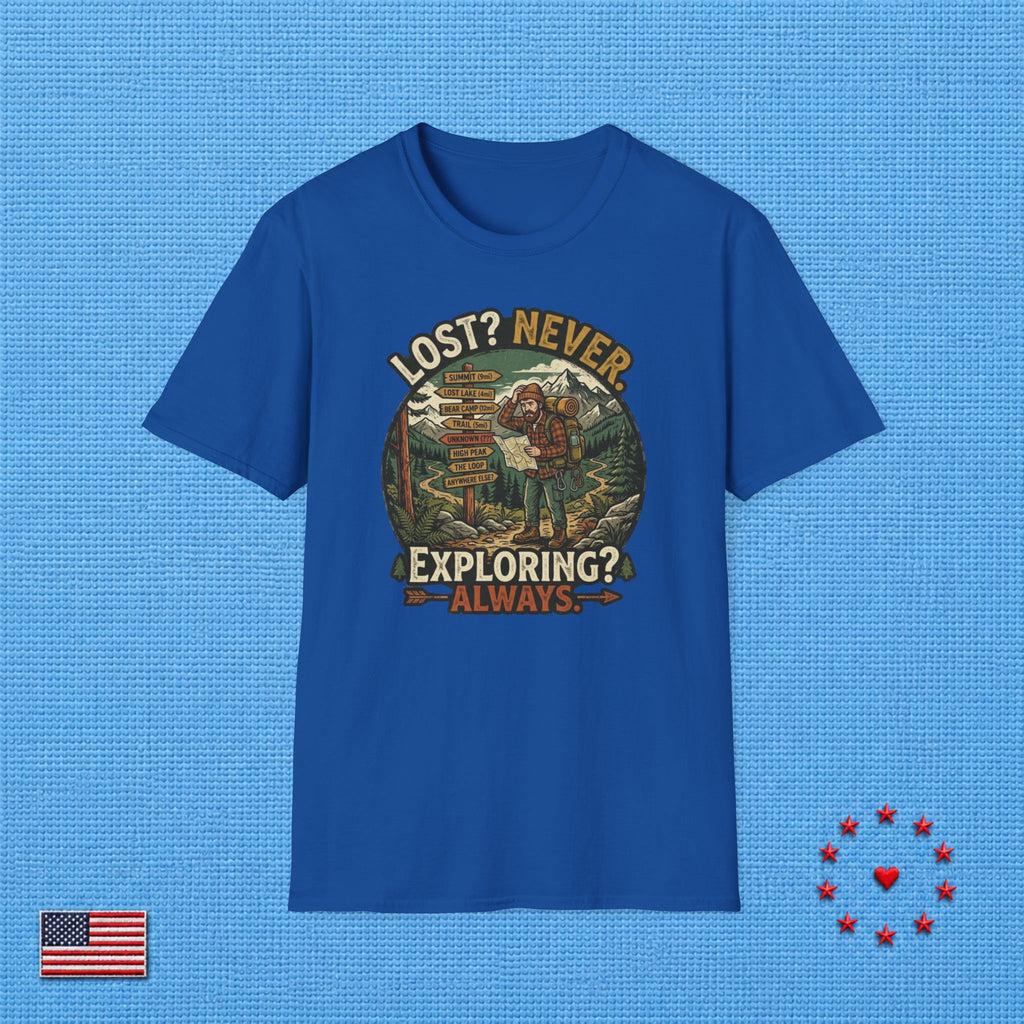NEVER LOST ALWAYS EXPLORING T‑Shirt
