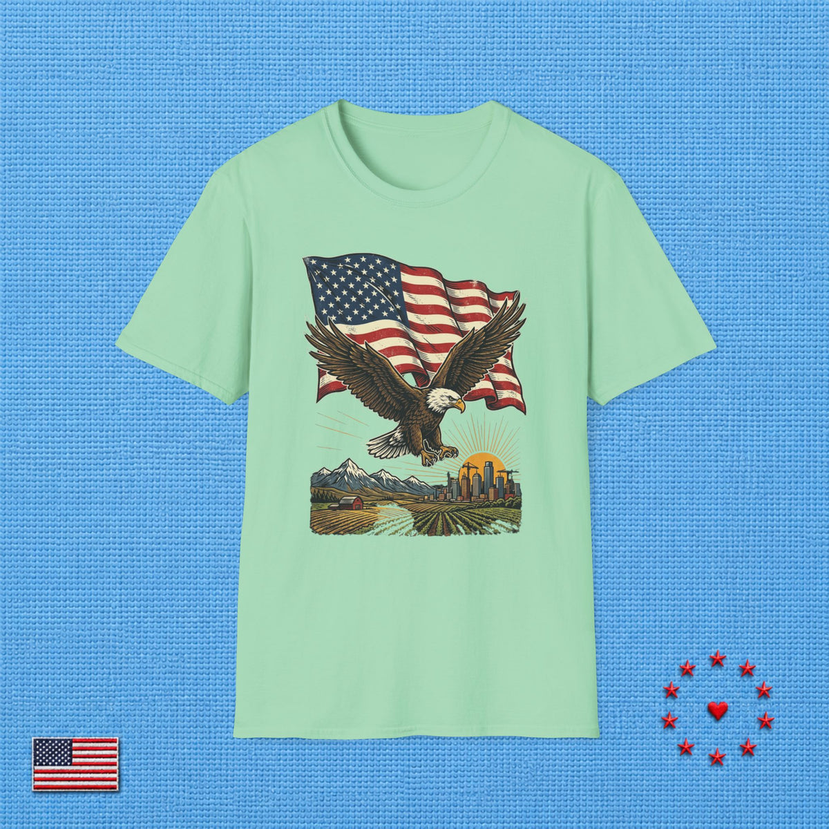 AMERICAN DREAM EAGLE FLAG T‑Shirt