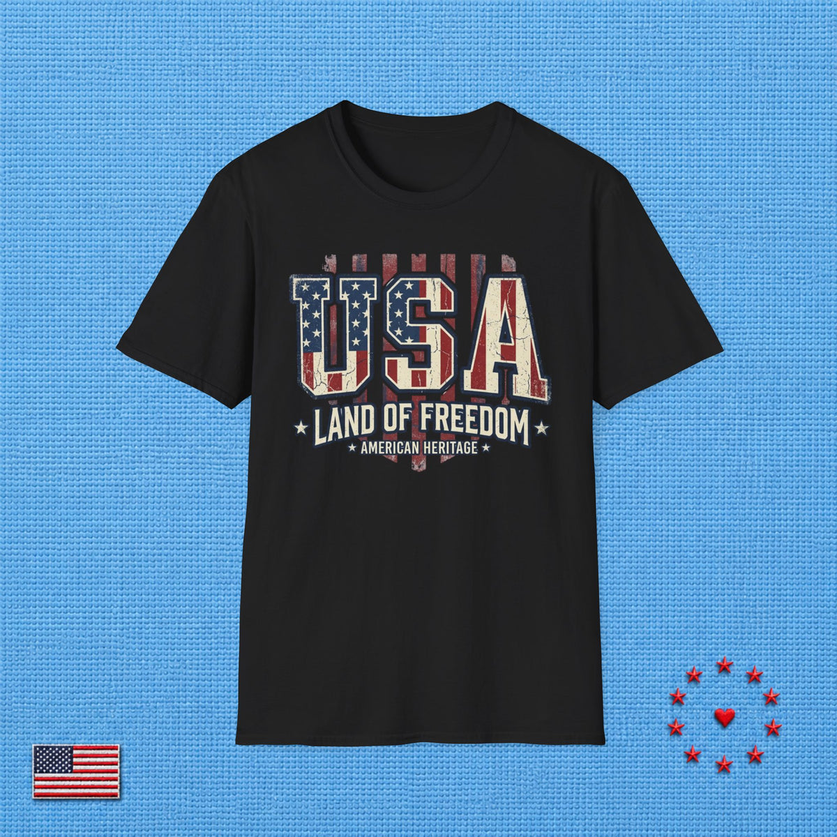 USA LAND OF FREEDOM A T‑Shirt