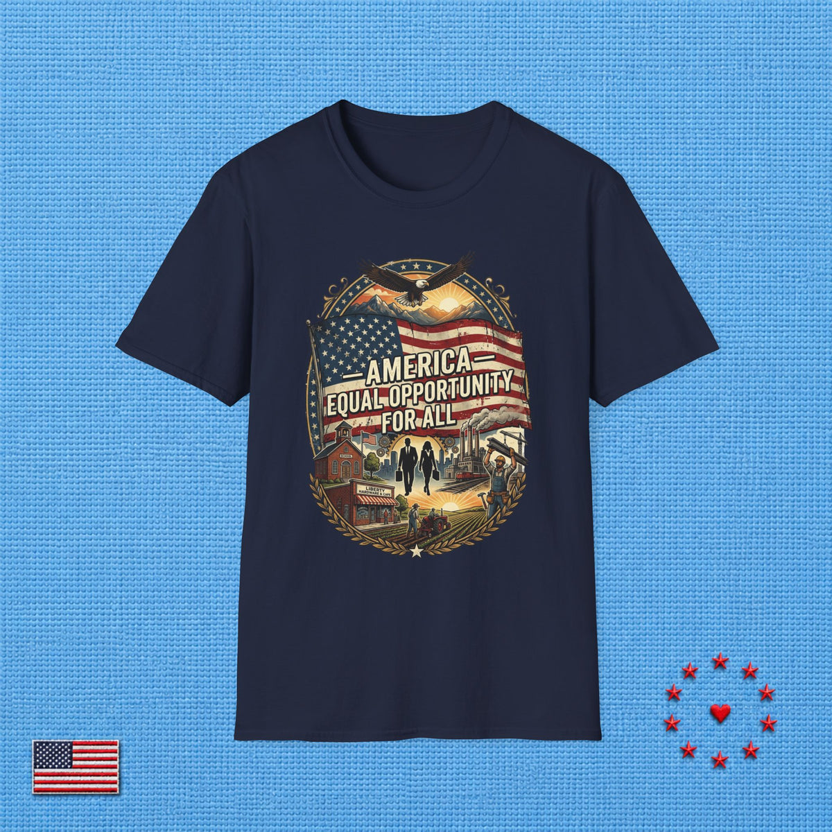 AMERICA EQUAL OPPORTUNITY FOR ALL T‑Shirt