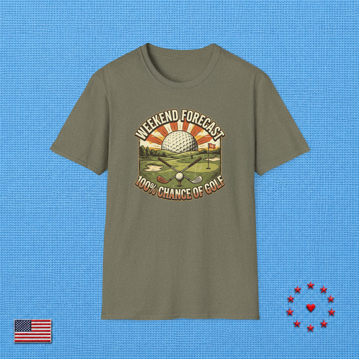 100% CHANCE OF GOLF T‑Shirt