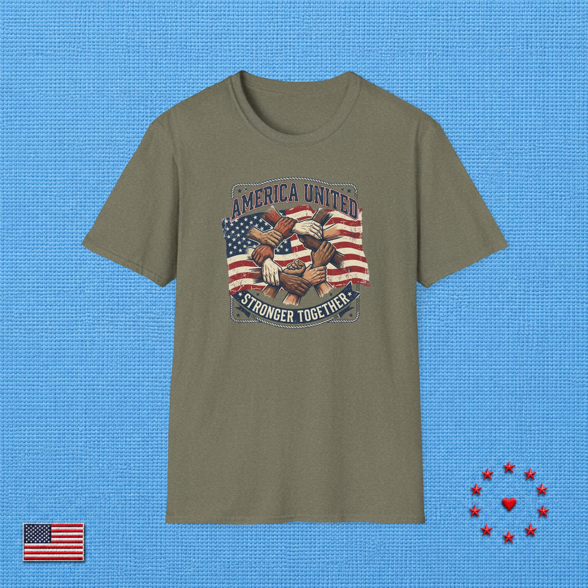 AMERICA UNITED STRONGER TOGETHER T‑Shirt