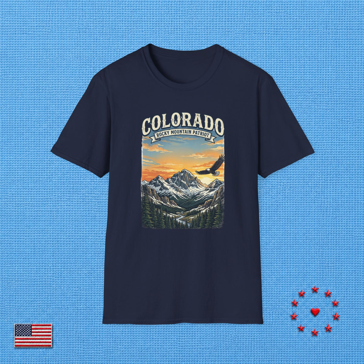 ROCKY MOUNTAIN PATRIOT COLORADO T‑Shirt