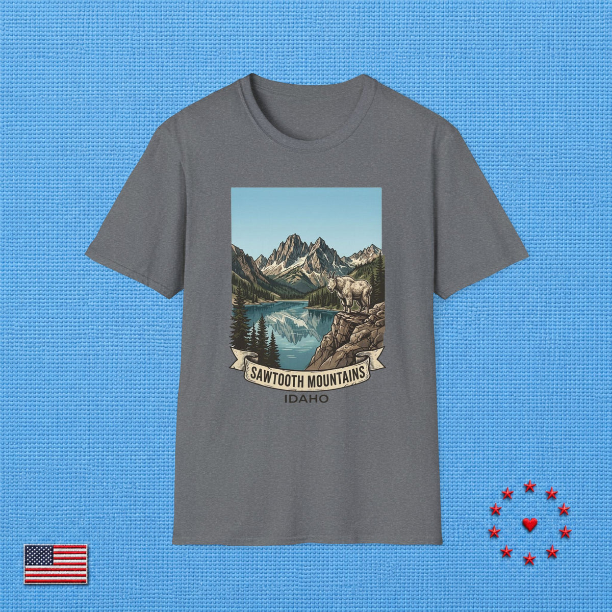 SAWTOOTH MOUNTAINS IDAHO T‑Shirt