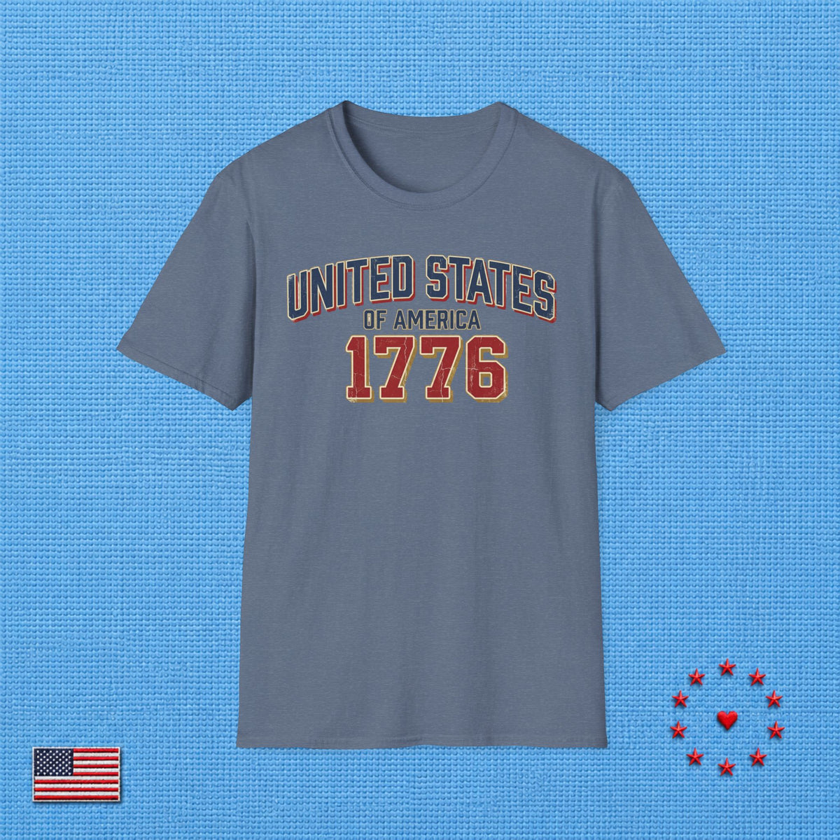 UNITED STATES OF AMERICA 1776 C T‑Shirt