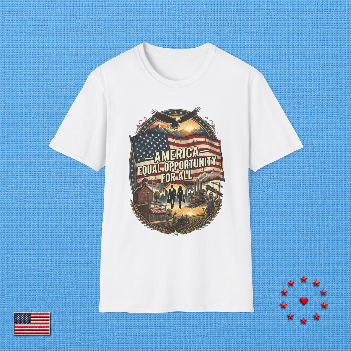 AMERICA EQUAL OPPORTUNITY FOR ALL T‑Shirt