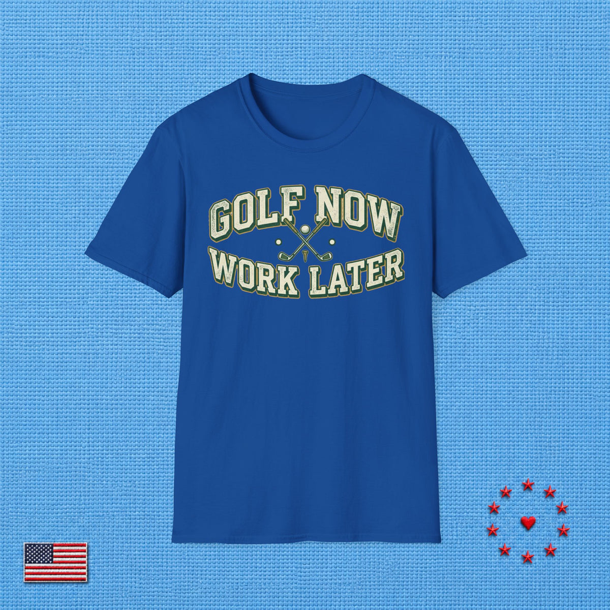 GOLF NOW WORK LATER T‑Shirt