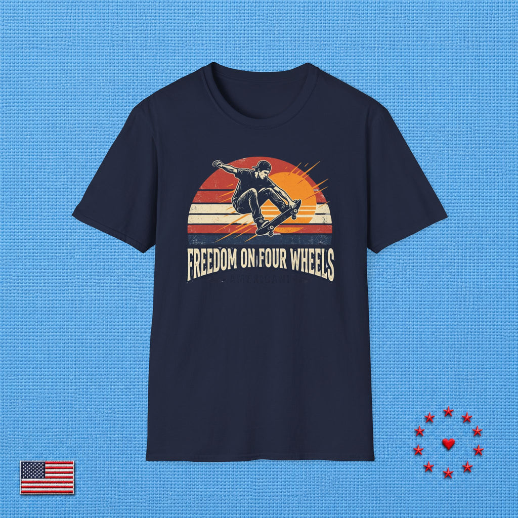 FREEDOM ON FOUR WHEELS T‑Shirt