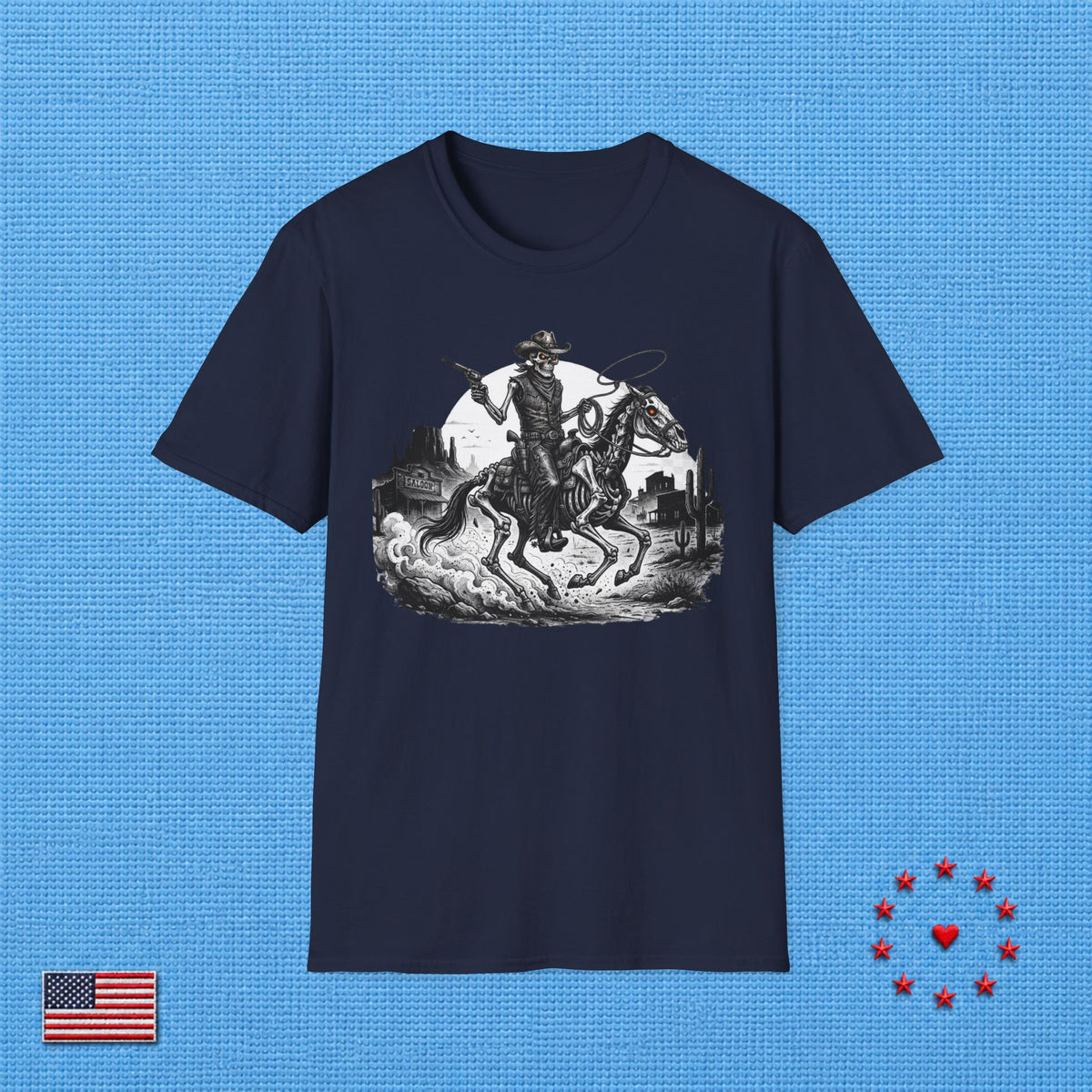 COWBOY SKELETON T‑Shirt