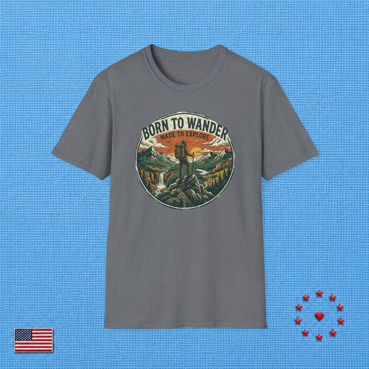 BORN TO WANDER T‑Shirt