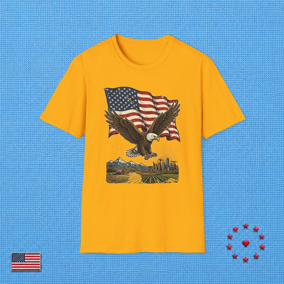 AMERICAN DREAM EAGLE FLAG T‑Shirt