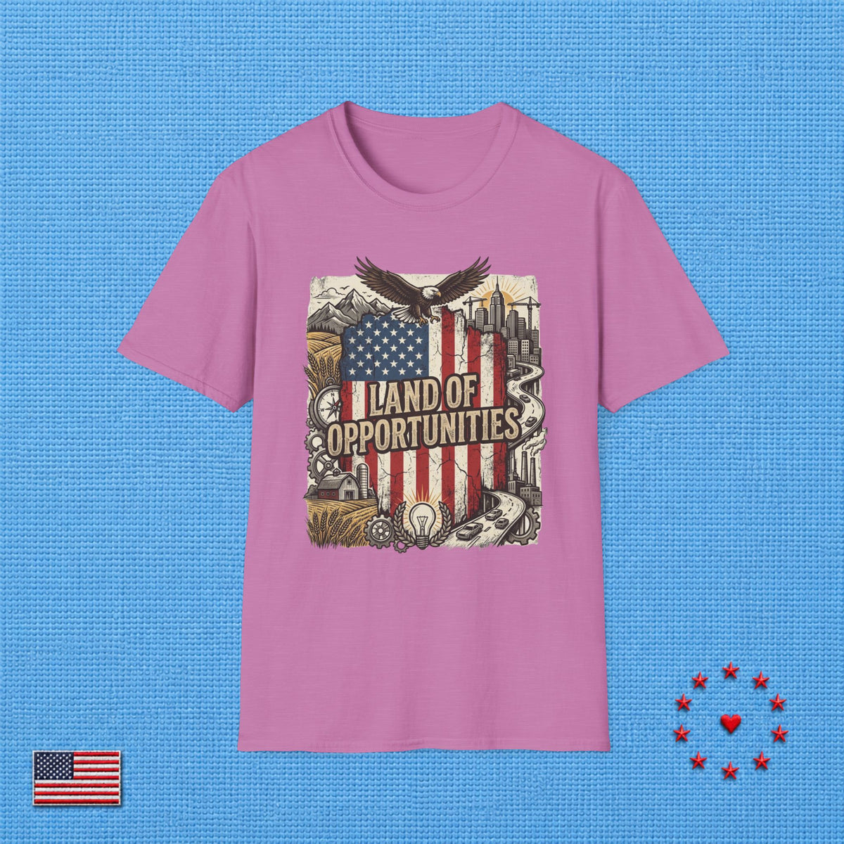 THE U.S.A LAND OF OPPORTUNITIES T‑Shirt