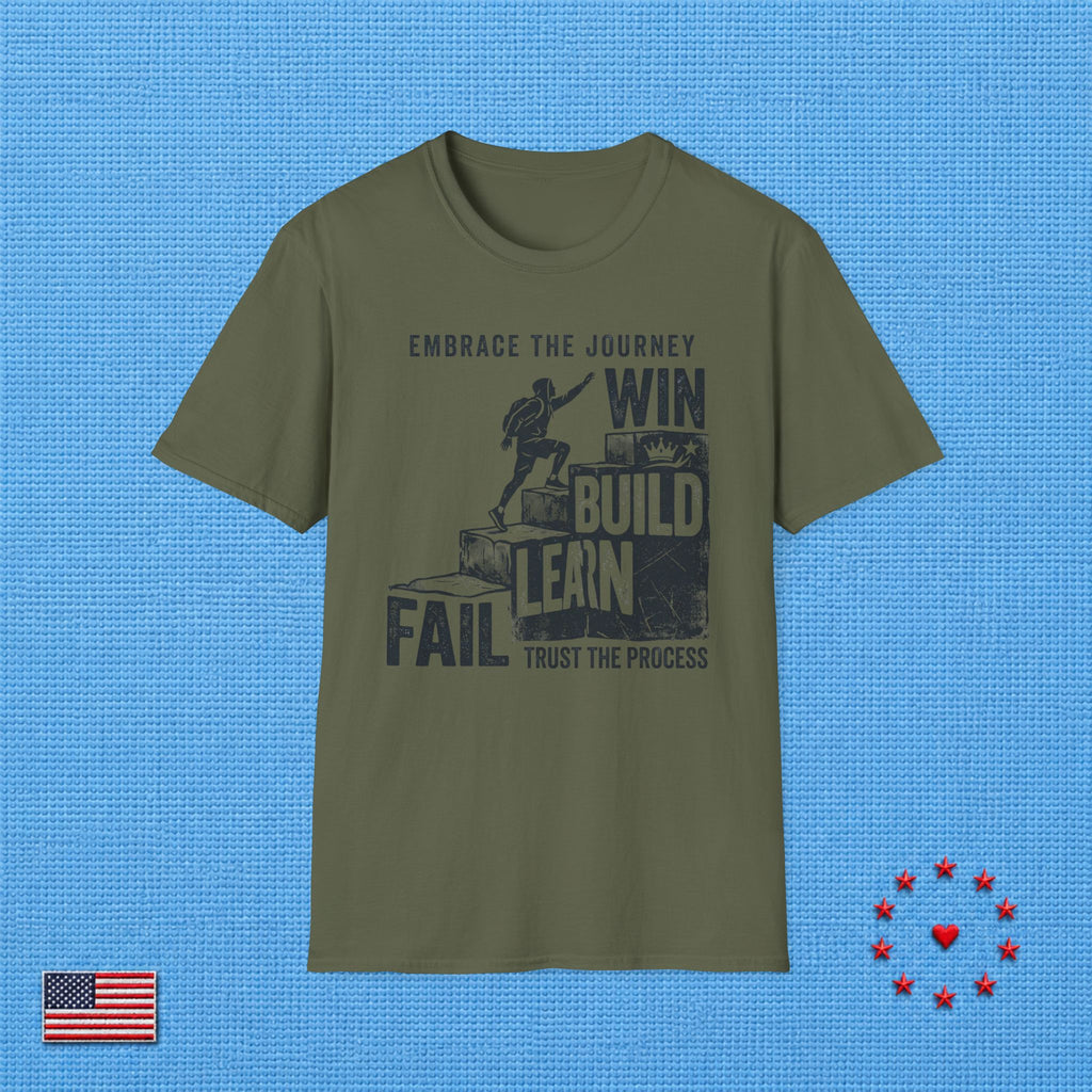 FAIL LEARN BUILD WIN T‑Shirt