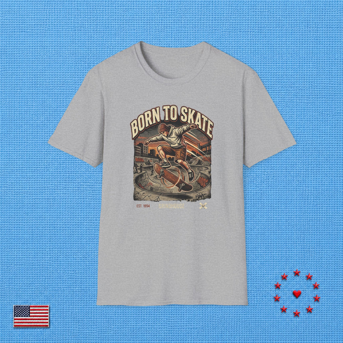 BORN TO SKATE T‑Shirt