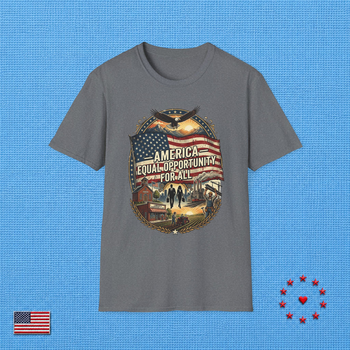 AMERICA EQUAL OPPORTUNITY FOR ALL T‑Shirt
