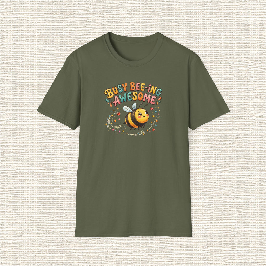BUSY BEEING AWESOME T‑Shirt