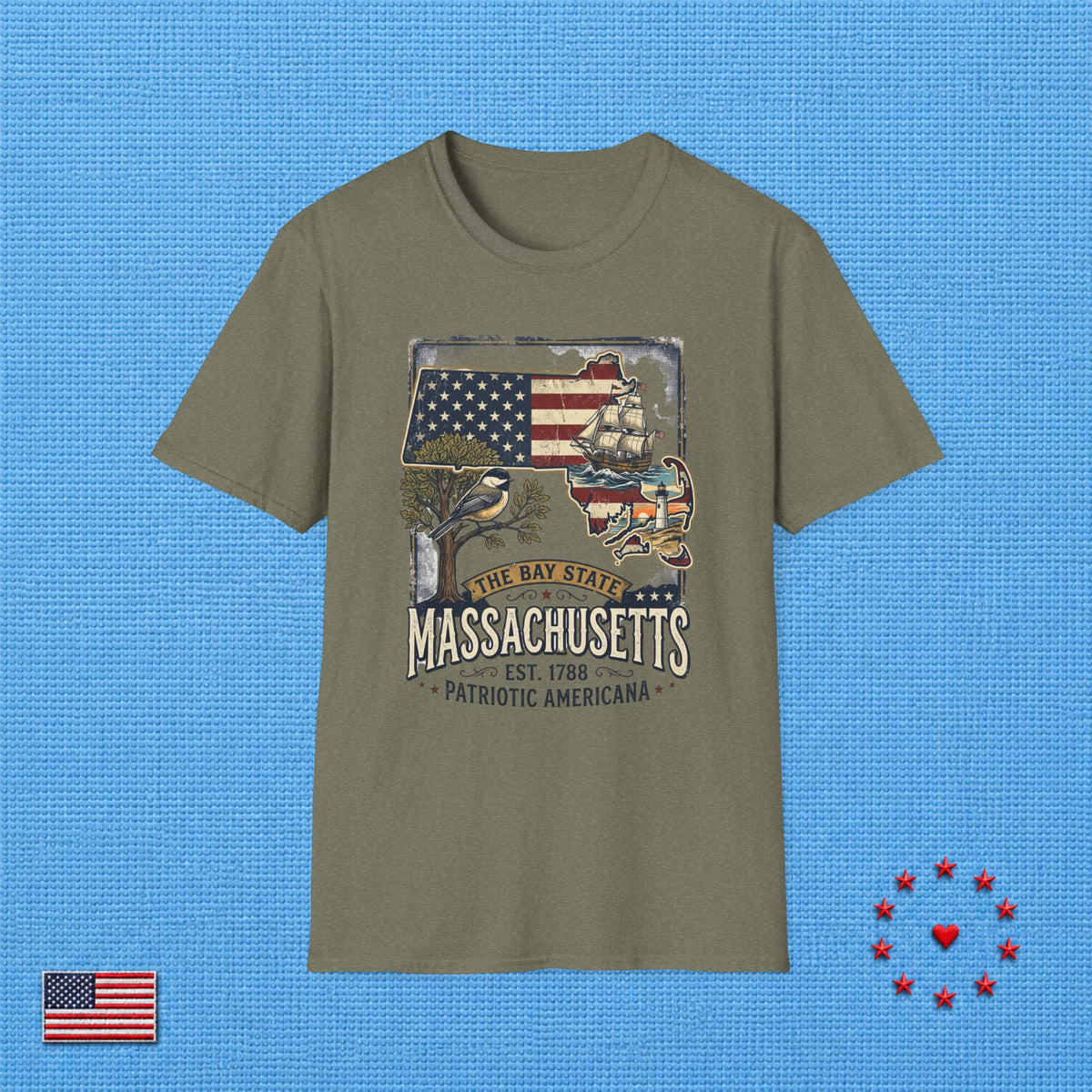 MASSACHUSETTS T‑Shirt