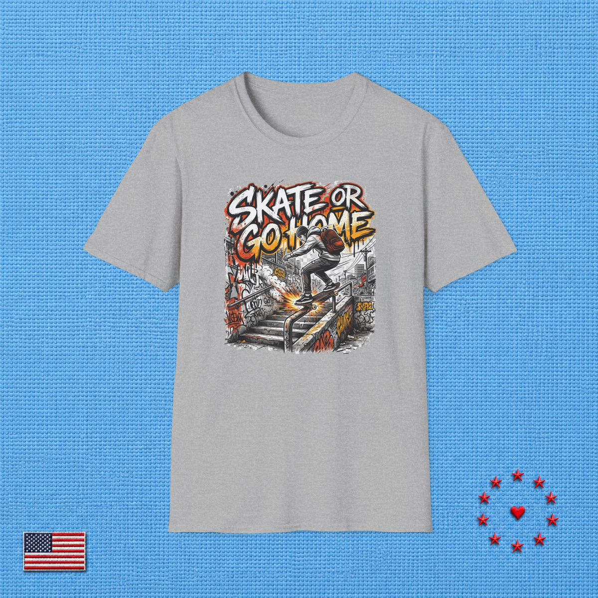 SKATE OR GO HOME T‑Shirt
