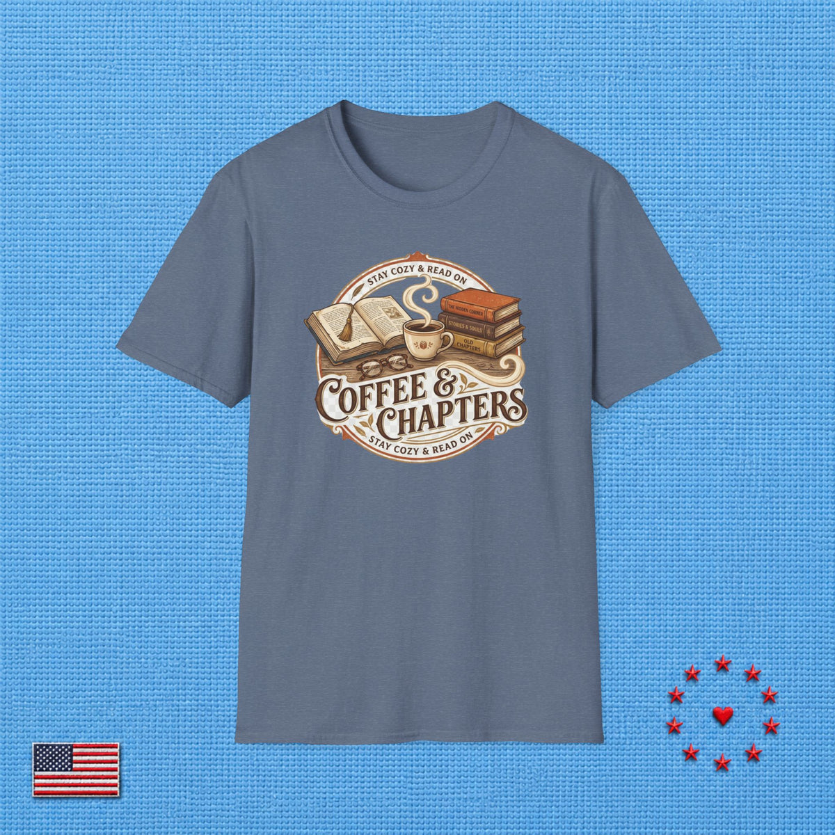 COFFEE & CHAPTERS T‑Shirt