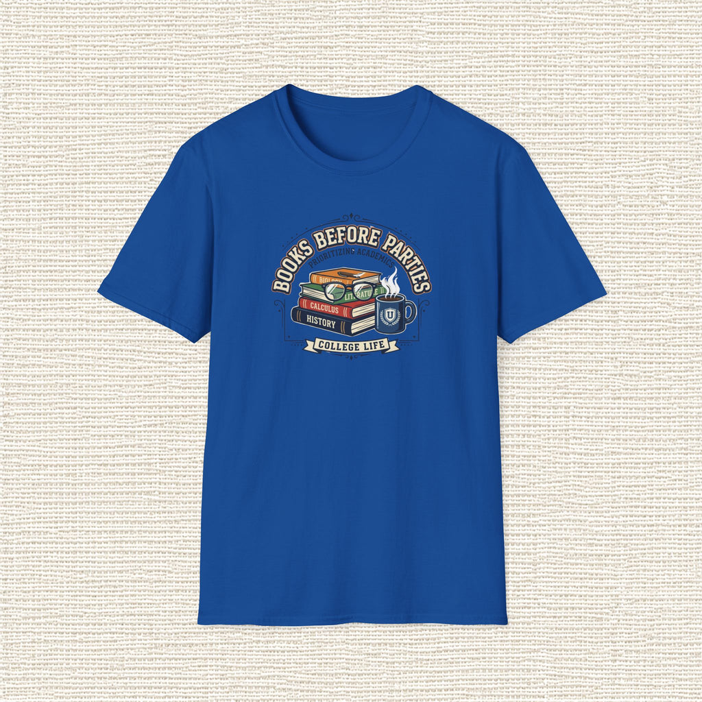 BOOKS BEFORE PARTIES T‑Shirt