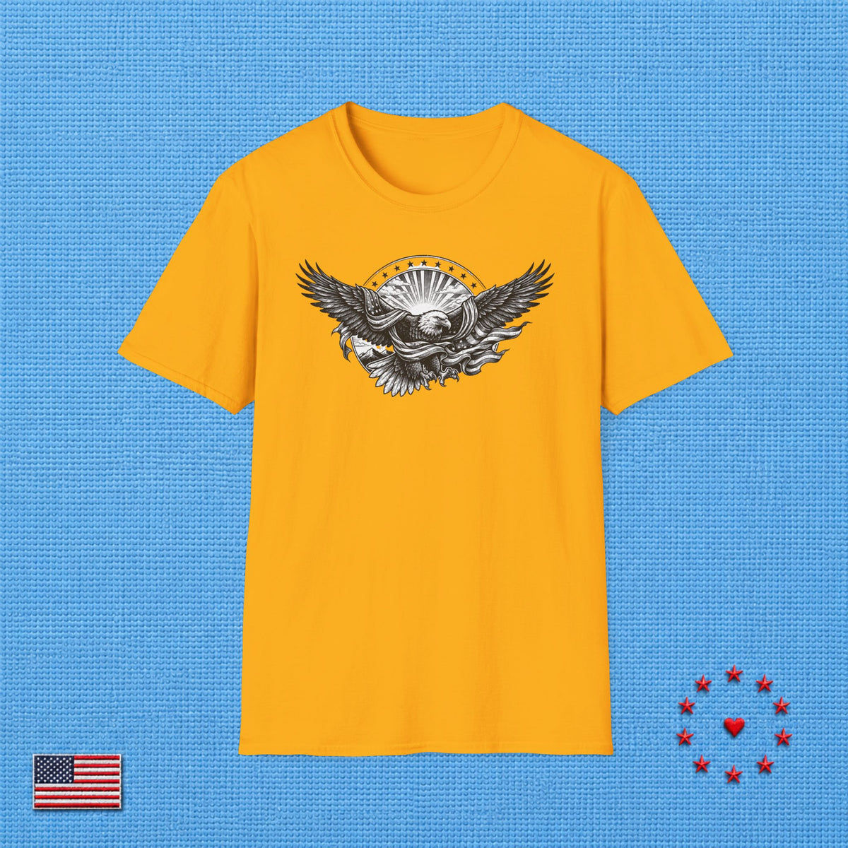AMERICAN EAGLE AND FLAG T‑Shirt