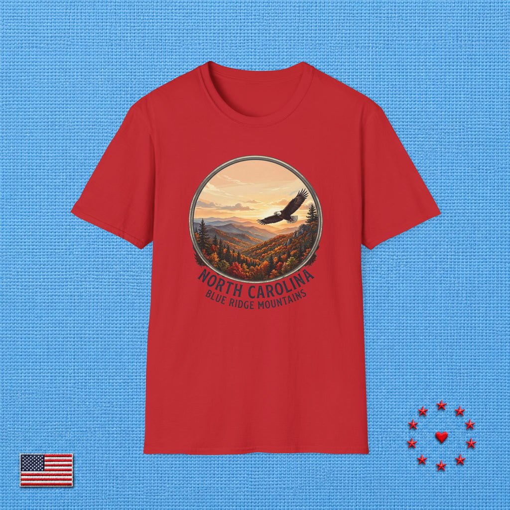 BLUE RIDGE MOUNTAINS NORTH CAROLINA T‑Shirt