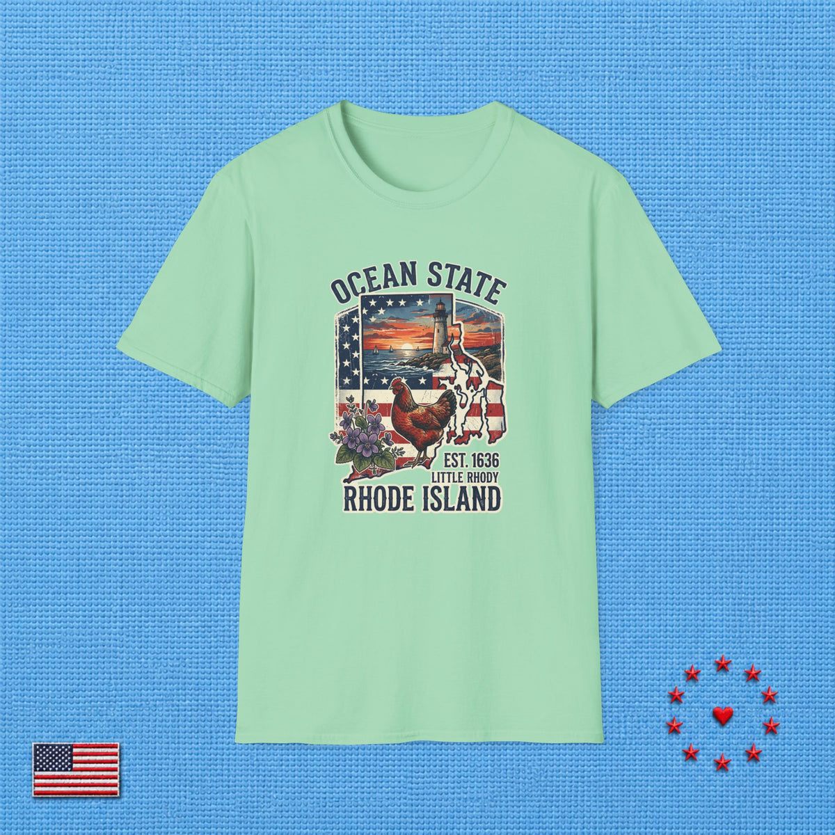 RHODE ISLAND T‑Shirt