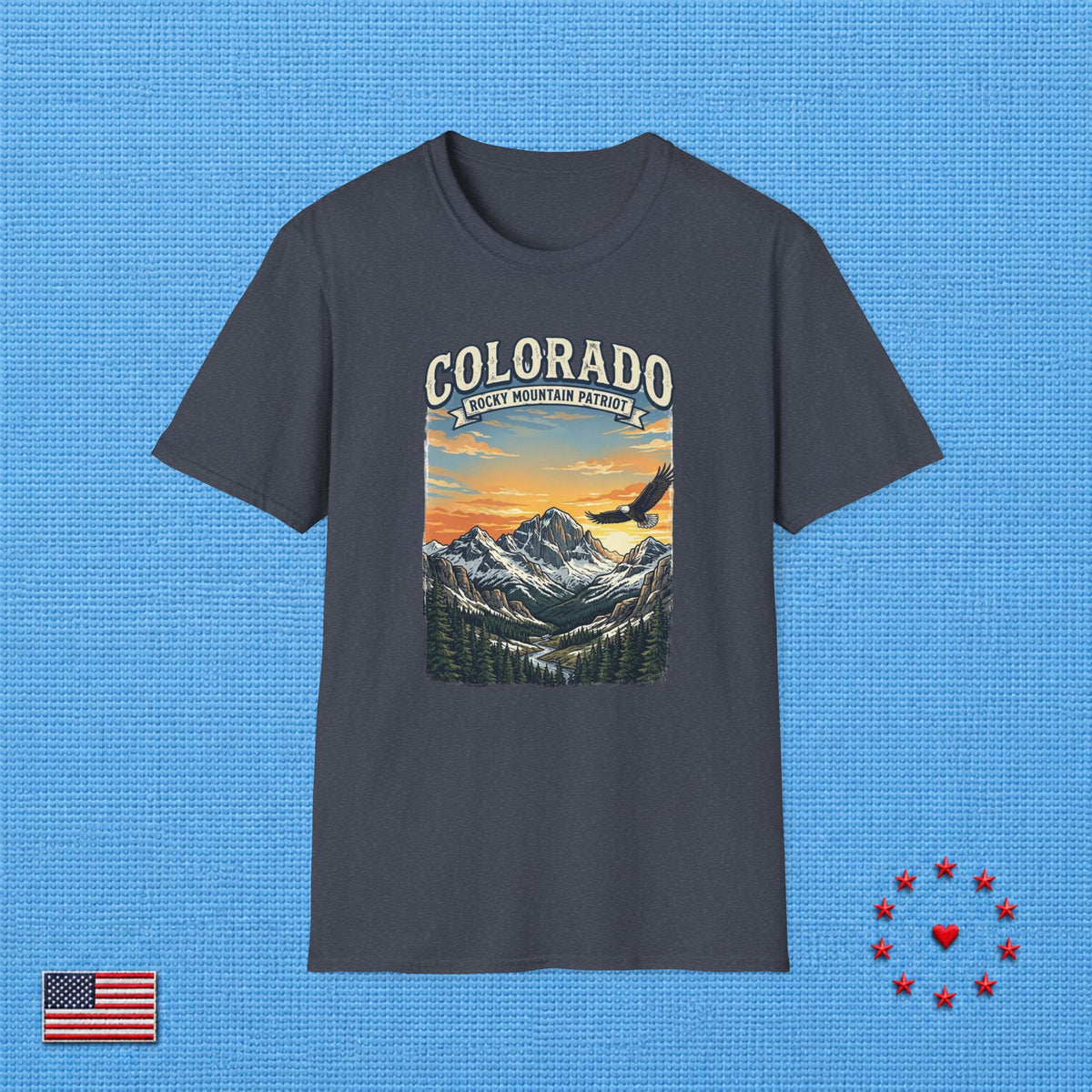 ROCKY MOUNTAIN PATRIOT COLORADO T‑Shirt