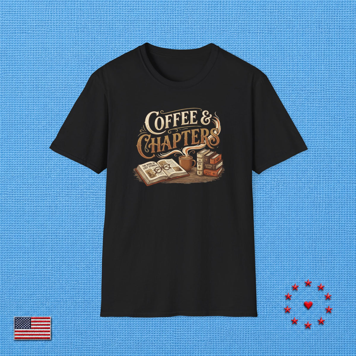 COFFEE & CHAPTERS Z T‑Shirt