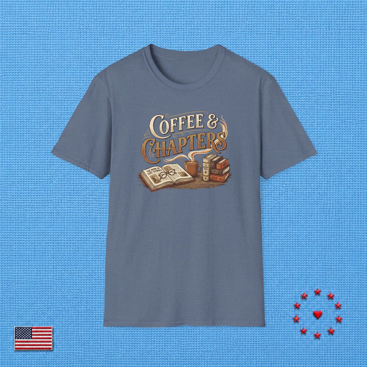 COFFEE & CHAPTERS Z T‑Shirt