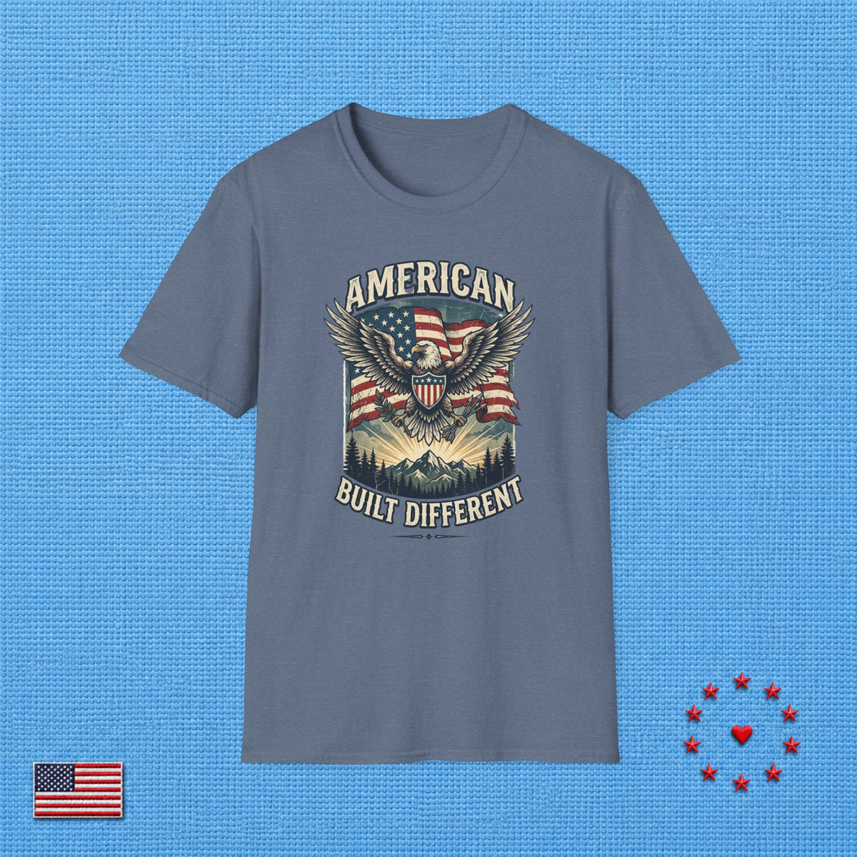 AMERICAN BUILT DIFFERENT T‑Shirt