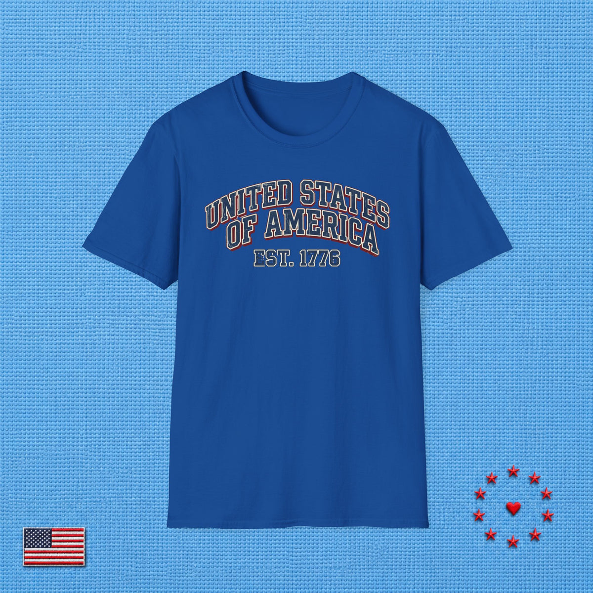 UNITED STATES OF AMERICA 1776 D T‑Shirt