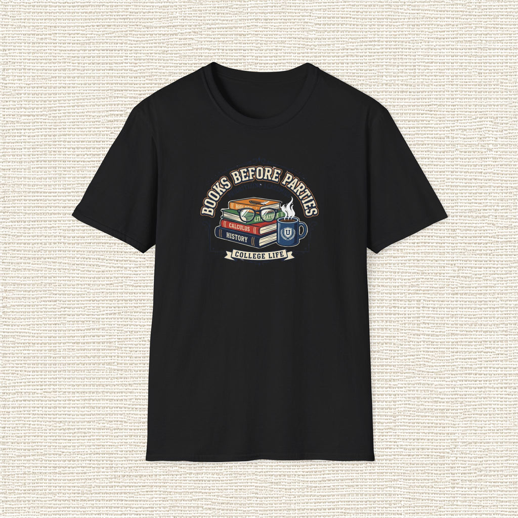 BOOKS BEFORE PARTIES T‑Shirt