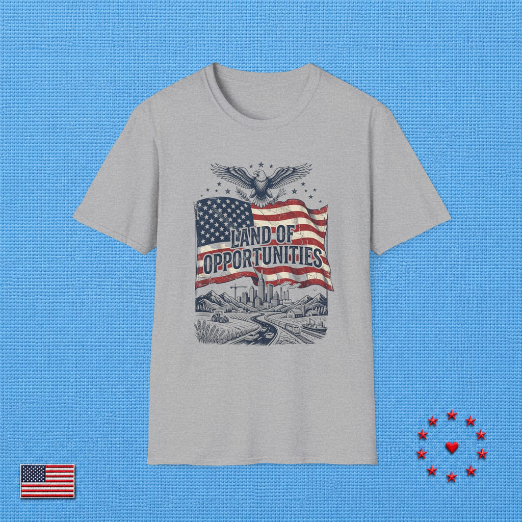 U.S.A LAND OF OPPORTUNITIES T‑Shirt