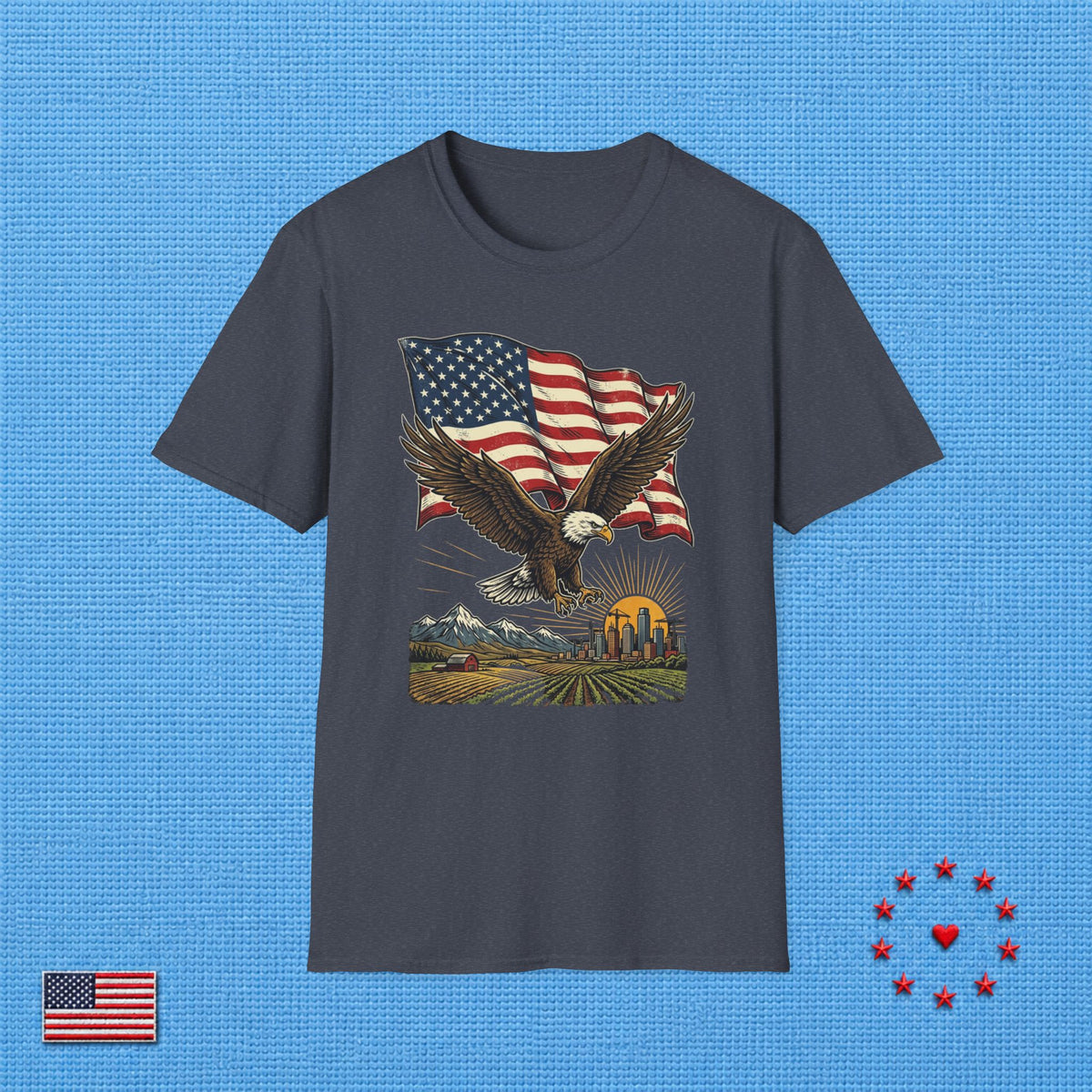 AMERICAN DREAM EAGLE FLAG T‑Shirt